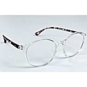 Zenni Clear Round Glasses Marbled Purple Temples 2018623 Eyeglass Frames Only